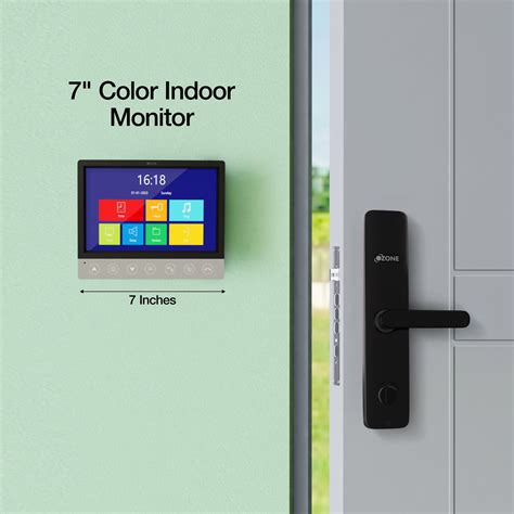 Ozone Iris Bluetooth Smart Door Lock with VDP with 5-way access | Door