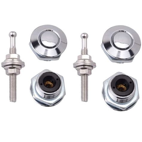 Buy Hood Pins, 2 Pack Quick Latch Aluminum Hood Pin Kits, 2.44 ...