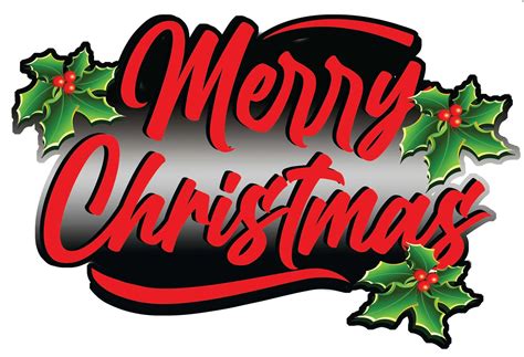 Merry Christmas v3 Window and Wall Decor Decal | Nostalgia Decals Wall ...