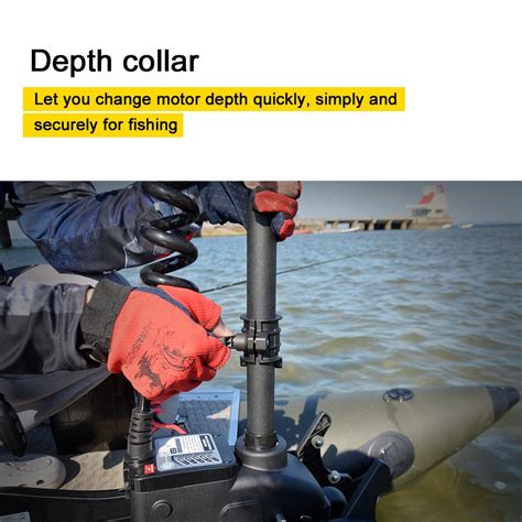 Buy AQUOS Haswing Black 12V 55LBS 48inch Bow Mount Trolling Motor with ...