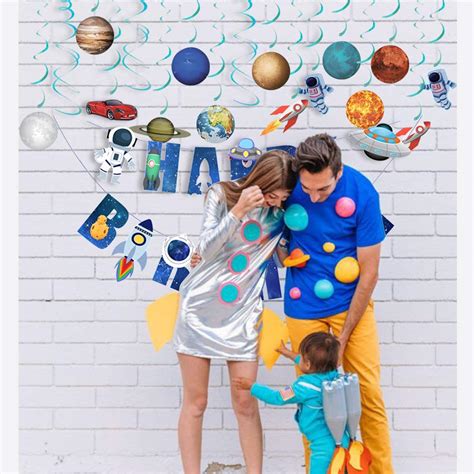 Buy Rainmae Outer Space Solar System Hanging Decoration(30Pack ...