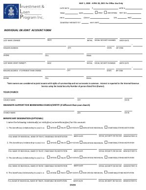 Fillable Online INDIVIDUAL OR JOINT ACCOUNT FORM - - Fax Email Print ...