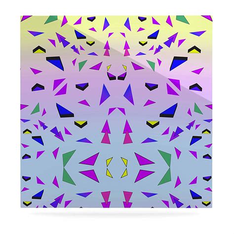 KESS InHouse Vasare Nar Tropical Candy Rainbow Yellow Lavender Digital ...