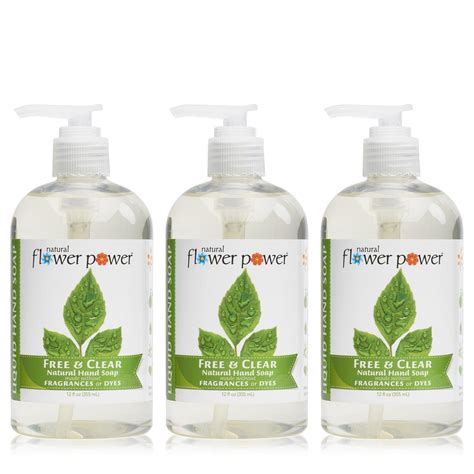 Natural Flower Power - Natural Liquid Hand Soap, Free & Clear ...