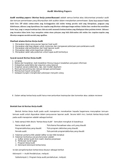 Image result for Auditing Working Paper Example