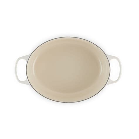 Le Creuset Signature Cast Iron Oval Dutch Oven 31cm Meringue | Crate ...