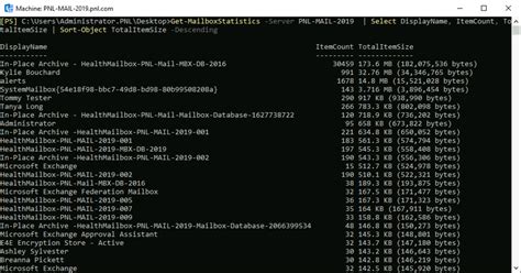 Rezultat imagine pentru Get-MailboxStatistics