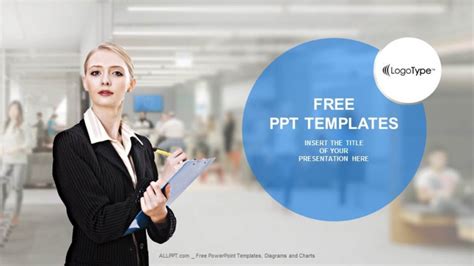 woman powerpoint template free download