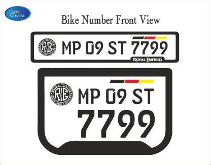 Digital Graphics 3D Acrylic Letter with White Base Bike Number Plate ...