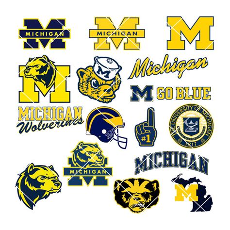 Michigan Wolverines Logo Svg, Eps, Dxf, Png Instant Download | Inspire ...