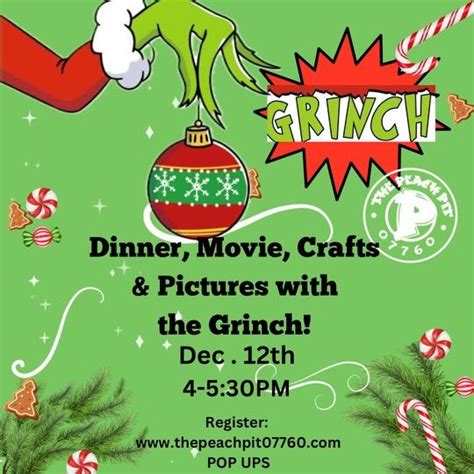 GRINCHMAS DINNER AND MOVIE!, The Peach Pit 07760, Rumson, 12 December ...