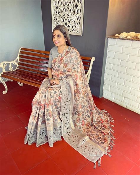 EE-V08109 Kalam Cutwork Chanderi – sakhifashions