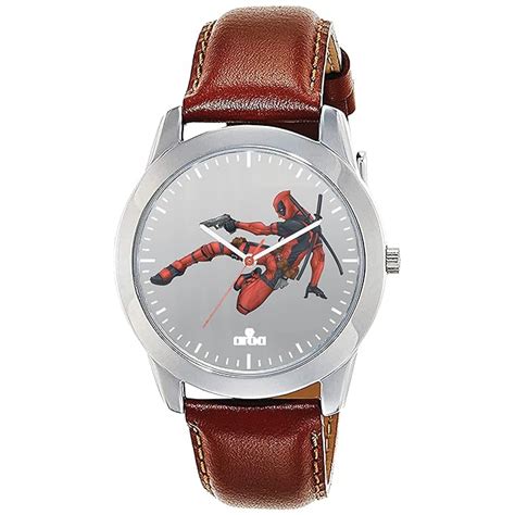 Buy AROA Watch for Men with Deadpool Artwork Job Model :583 in Steel ...