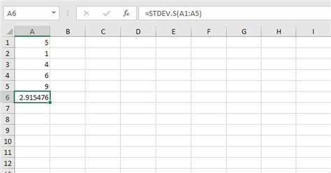 Image result for How to Do Standard Deviation On Excel Stdev.s