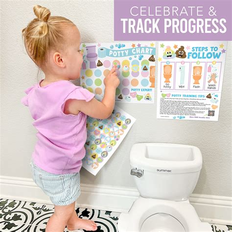 Snapklik.com : Hadley Designs Doodle Sticker Chart For Kids Potty Training Chart For Toddlers ...