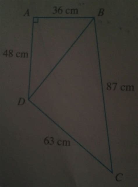 7. In the figure, LBAD = 90°.(i) Given that AB = 36 cm and AD = 48 cm ...