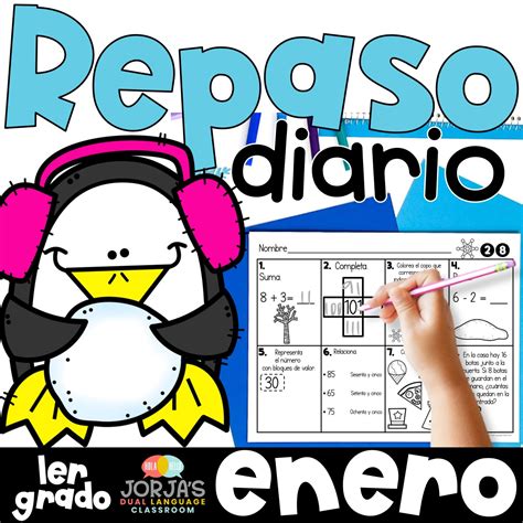 Repaso diario Primer grado en español Matemáticas - Spiral Review First ...
