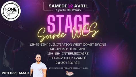 Stage&Soirée WCS Avignon avec Philippe Amar, Centre de danse Richard et ...
