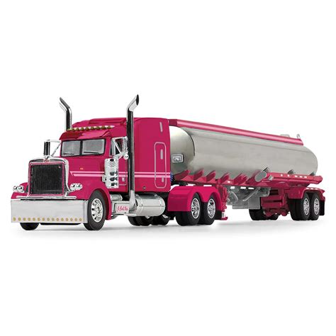 Buy Peterbilt Model 379 63 Mid-Roof er Cab Pink with Heil Fuel Tanker ...