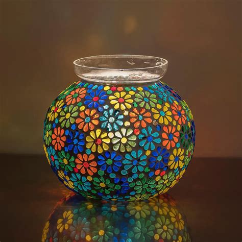 Buy HOMESAKE Contemporary Embellished Glass Table Lamp from Homesake at ...