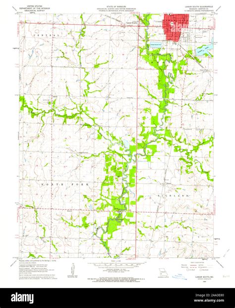 Map of lamar missouri hi-res stock photography and images - Alamy