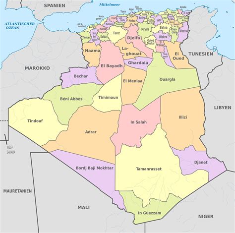 Quelles sont les wilayas d'Algérie