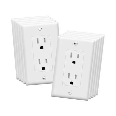 Enerlites 15A Decorator Outlet with Covers, 61501-WWP | Electrical ...