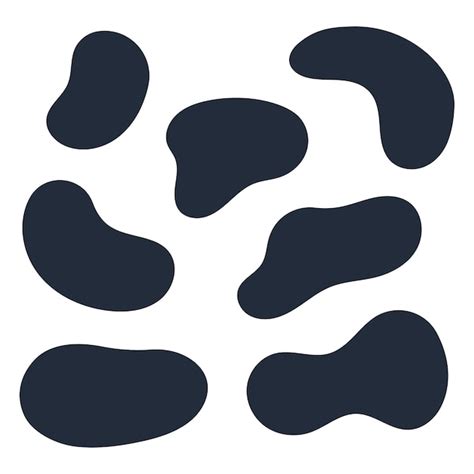 Dark blobs set | Free Vector