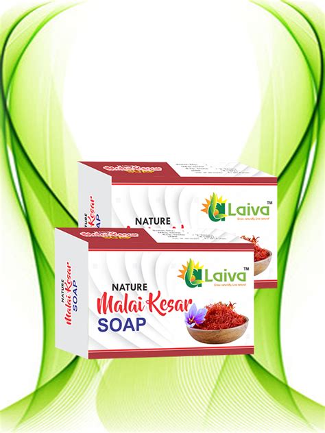 Laiva Nature Malai Kesar Soap | laiva