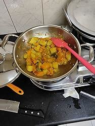Vinod Platinum Triply Stainless Steel SAS Pro Kadai Pan with Lid - 1.8 ...
