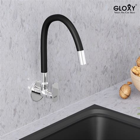 Gloxy Jet+ Series Singel Flow Brass Wall Mount 360° Flexible Swivel Fa