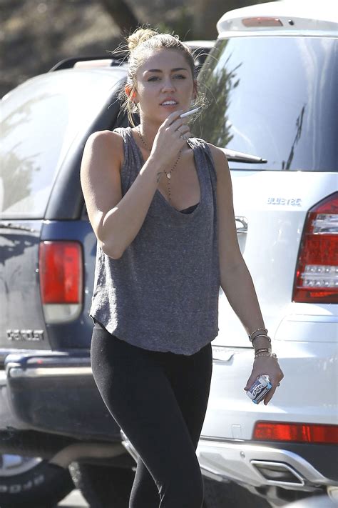 Miley Cyrus Smoking in Toluca Lake – HawtCelebs