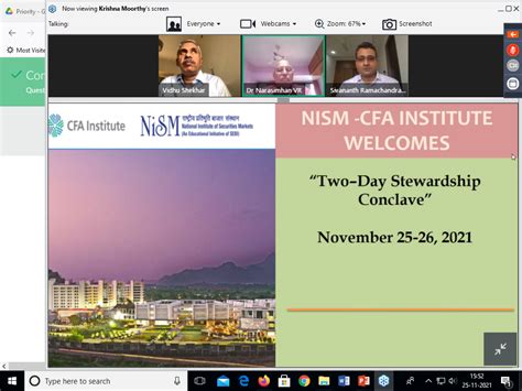 Two Day Stewardship Conclave | November 25-26, 2021 - National ...