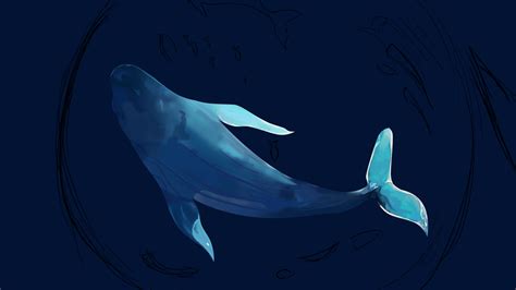 鲸鱼|插画|插画习作|单xin蕾 - 临摹作品 - 站酷 (ZCOOL)
