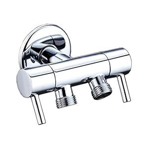 Chrasy Stainless Steel Anti-Corrosion 2 Outlets Angle Brass Valve for ...
