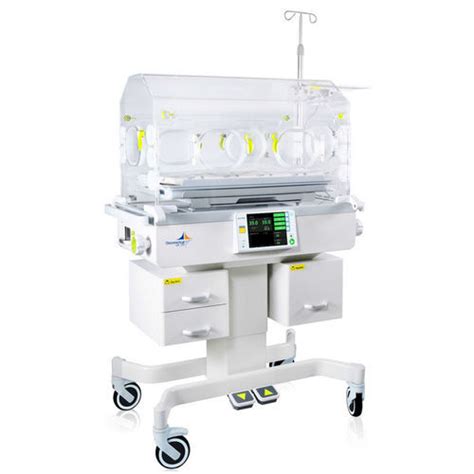 Infant incubator on casters - D-555 - DISPOMEDICAL - height-adjustable ...