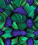 Image result for Purple Fish Cartoon