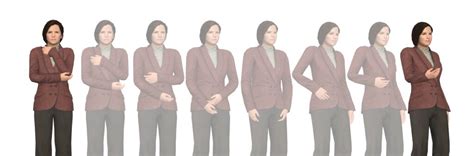 Illustration showing how one action change to another by the blending ...