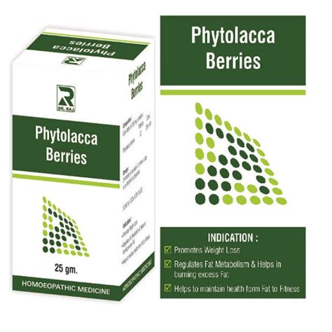Buy Dr. Raj Phytolacca Berry Tablets – Natural Homeopathic Weight Loss ...