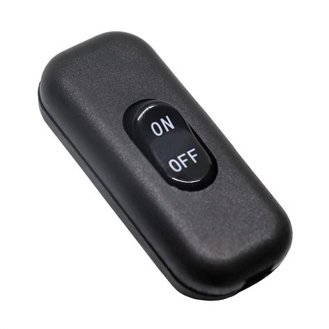 Buy ALEOED Black Inline Cord Switch AC 250V 6A On-Off DPST Control ...