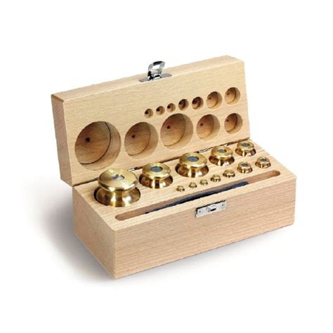 Kern M1 1 mg - 2 kg Set of weights in wooden 343-07 | Zoro