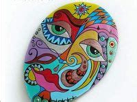 Acrylic Rock Painting of Faces Tutorial 的图像结果