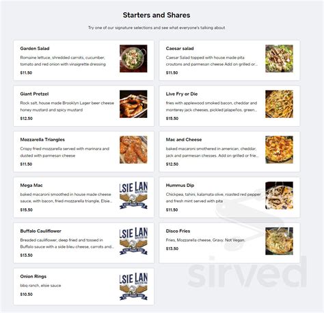 Elsie Lane New Hyde Park menu in New Hyde Park, New York, USA