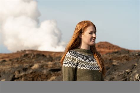 Ásta merino womens Nordic knit sweater