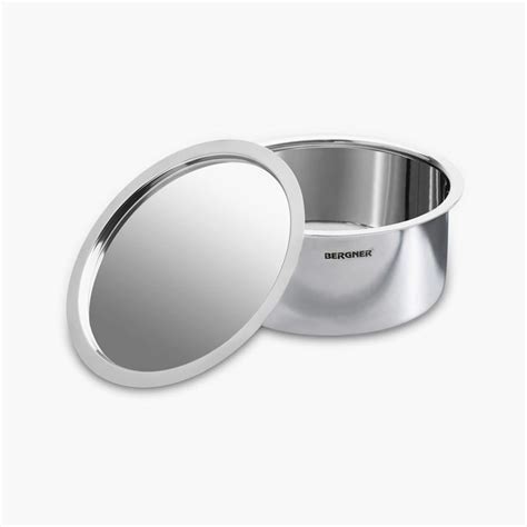 Buy BERGNER Argent Silver Stainless Steel Tope with Lid - 1l from ...