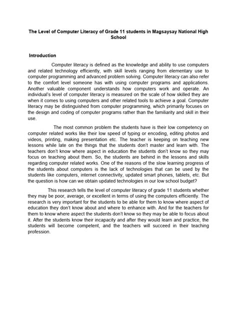 Computer Literacy Test PDF 的图像结果