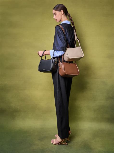 Taupe Lyla Shoulder Bag - Taupe - CHARLES & KEITH IN