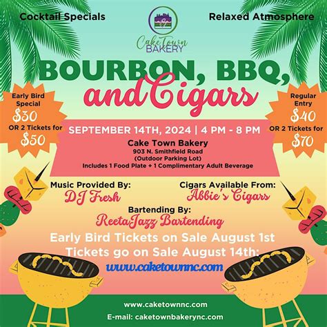 Bourbon, BBQ & Cigars, 903 N Smithfield Rd, Knightdale, NC, USA, 14 ...
