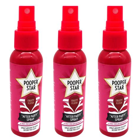 Buy 3pk x 60ml SOL Pooper Star Toilet Spray | Fruity Flush Fragrance ...