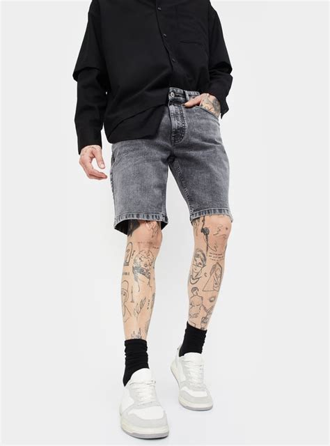 Buy Men Washed Denim Shorts Online at just Rs. 799.0 - 1000014891181 ...